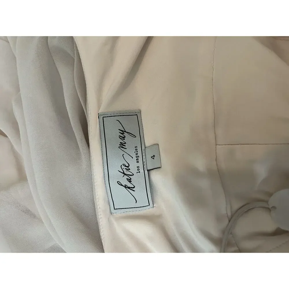 Katie May REVOLVE Maxi Dress Eden Gown In Ballet Bridesmaid Size 4 - Picture 7 of 13